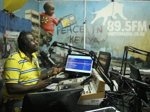 "Ghetto Radio"-Frühmoderator Julius Owino, besser bekannt als Maji Maji