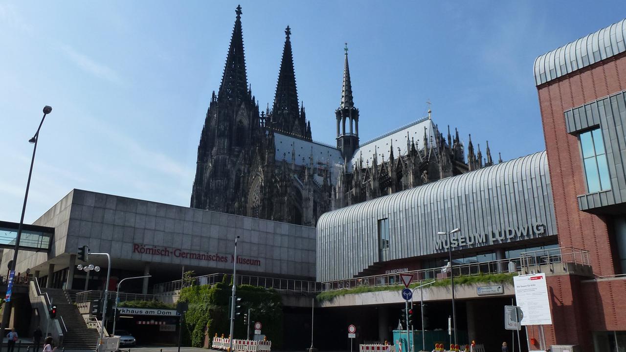 Köln, Stadtansicht - das römisch germanische Museum, das Museum Ludwig und der Kölner Dom Köln, Stadtansicht - das römisch germanische Museum, das Museum Ludwig und der Kölner Dom