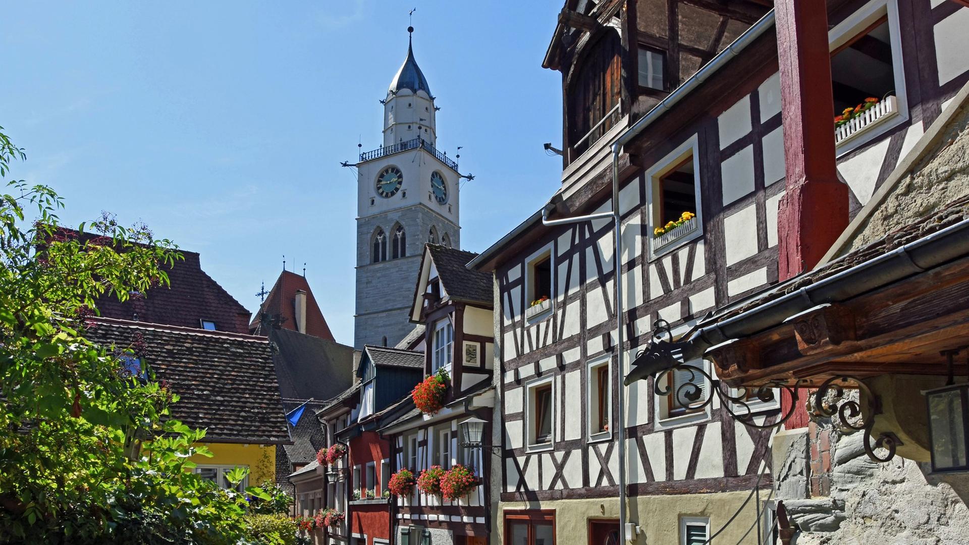 Blick in die Luziengasse in Überlingen Blick in die Luziengasse in Überlingen