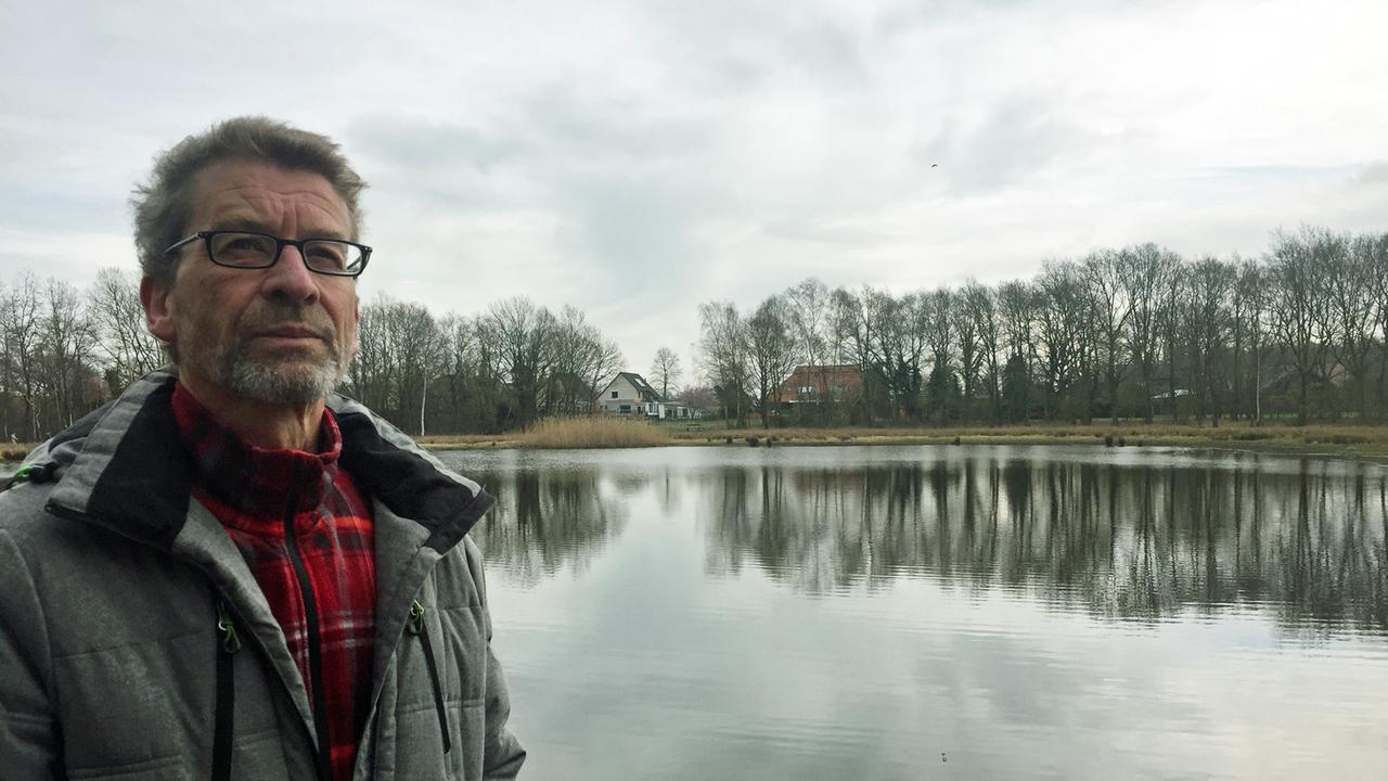 Thomas Brugger vor dem Großen Schlatt Thomas Brugger vor dem Großen Schlatt