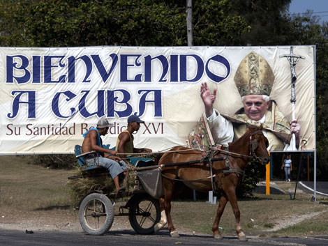 Kuba bereitet sich auf die Ankunft des Papstes vor