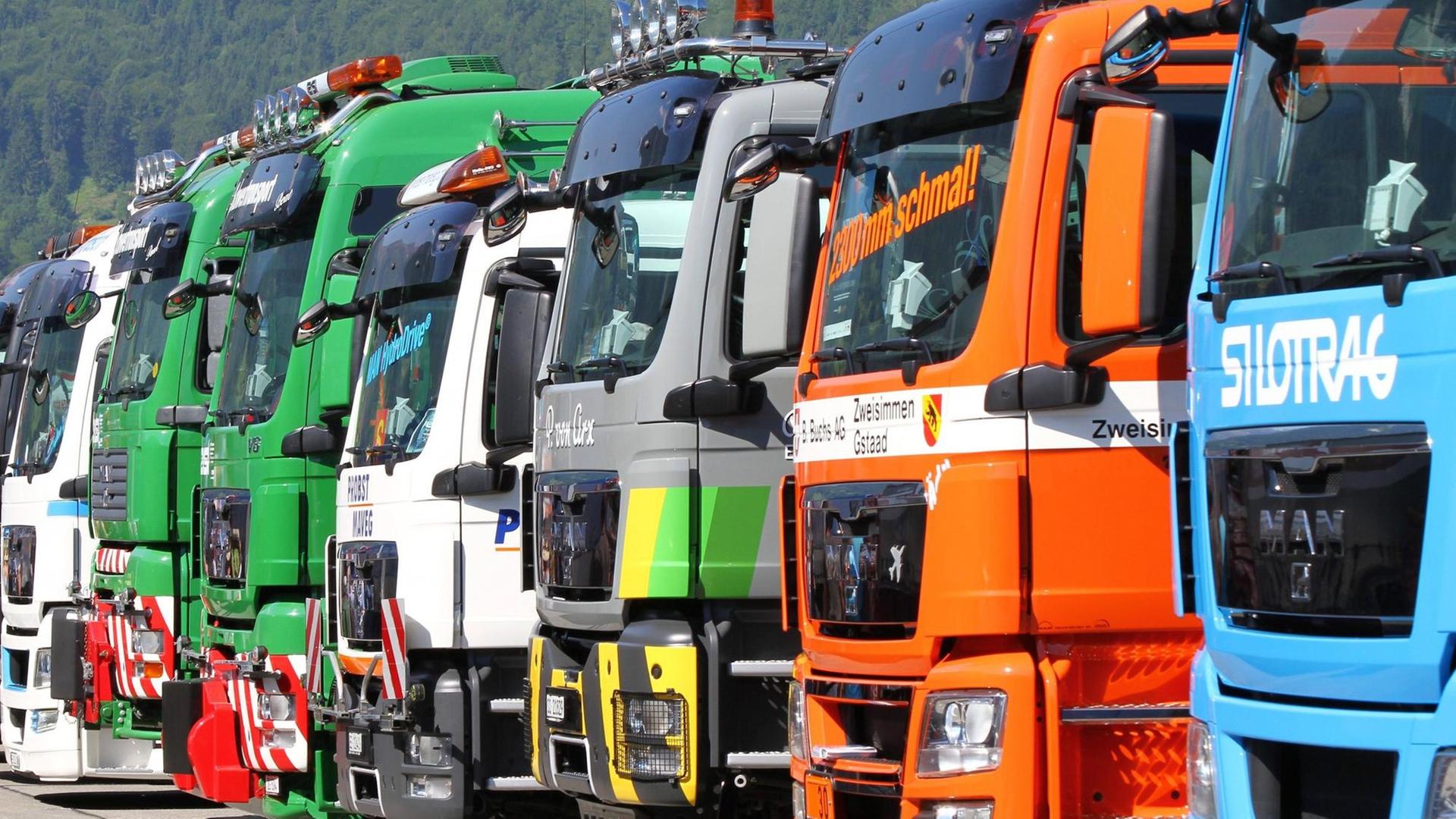 Trucks auf dem Trucker & Country Festival Interlaken. Trucks auf dem Trucker & Country Festival Interlaken.