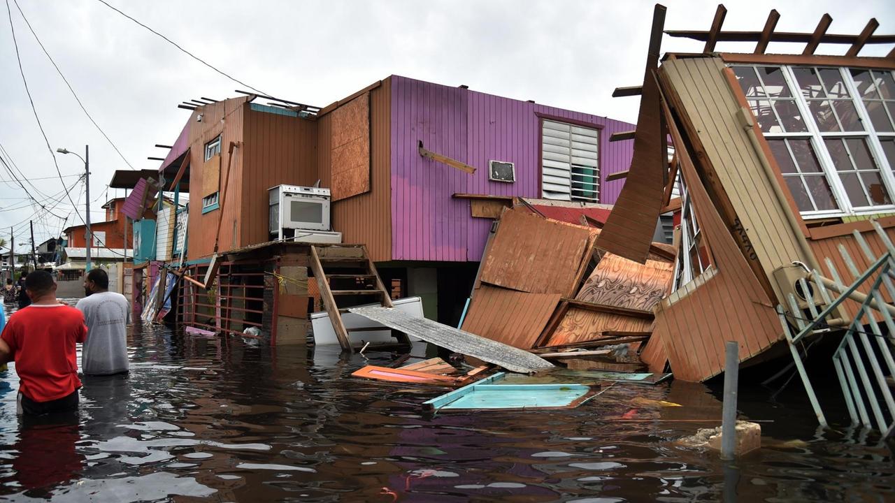 Schäden durch Hurrikan "Maria" auf Puerto Rico Infrastruktur ist