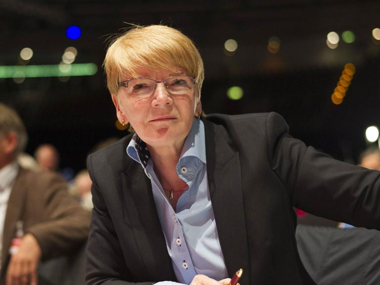 Die Vorsitzende der Linksfraktion im Europaparlament, Gabi Zimmer.