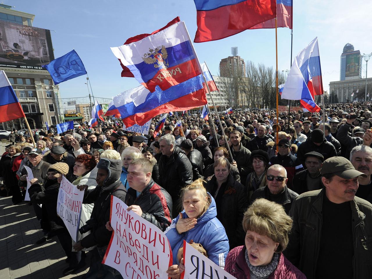 Demonstration in Donezk Demonstration in Donezk