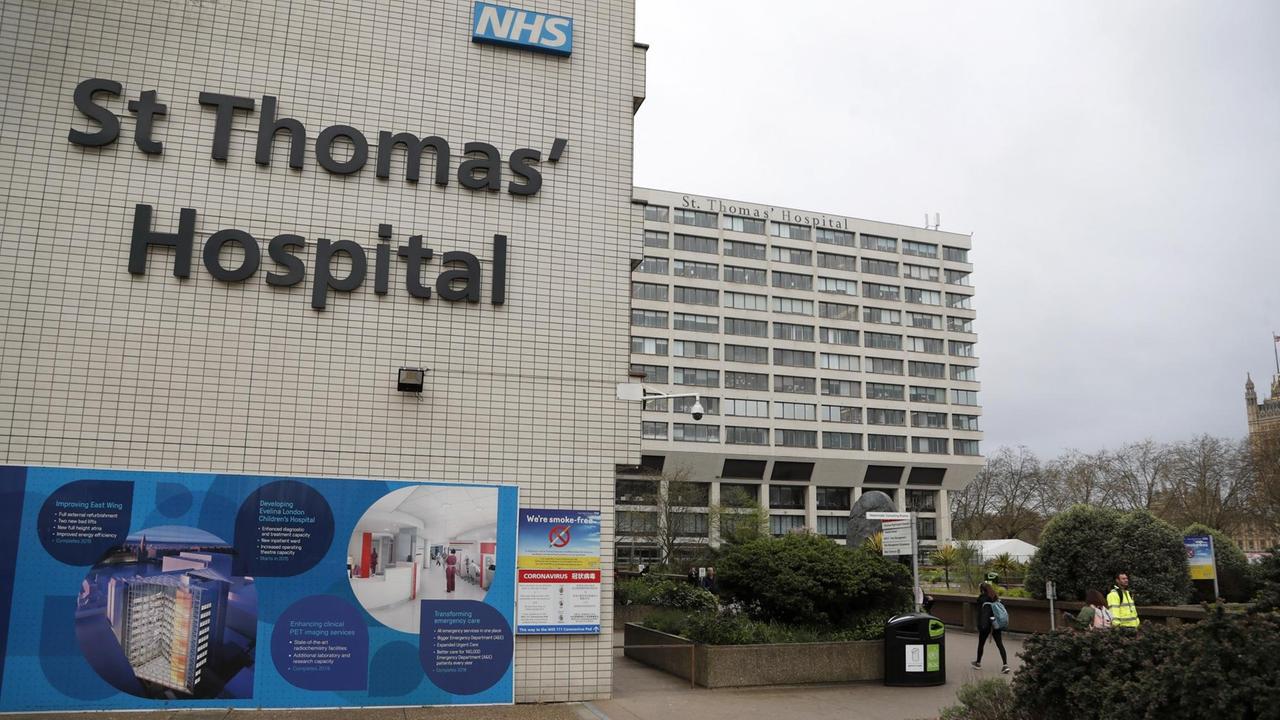 Zu sehen ist das St-Thomas'-Krankenhaus in London. Zu sehen ist das St-Thomas'-Krankenhaus in London.