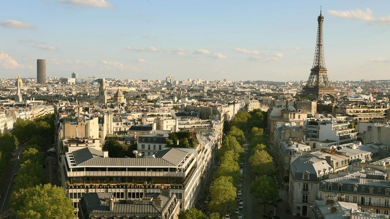 Blick auf das Stadtzentrum von Paris, 2008 Blick auf das Stadtzentrum von Paris, 2008