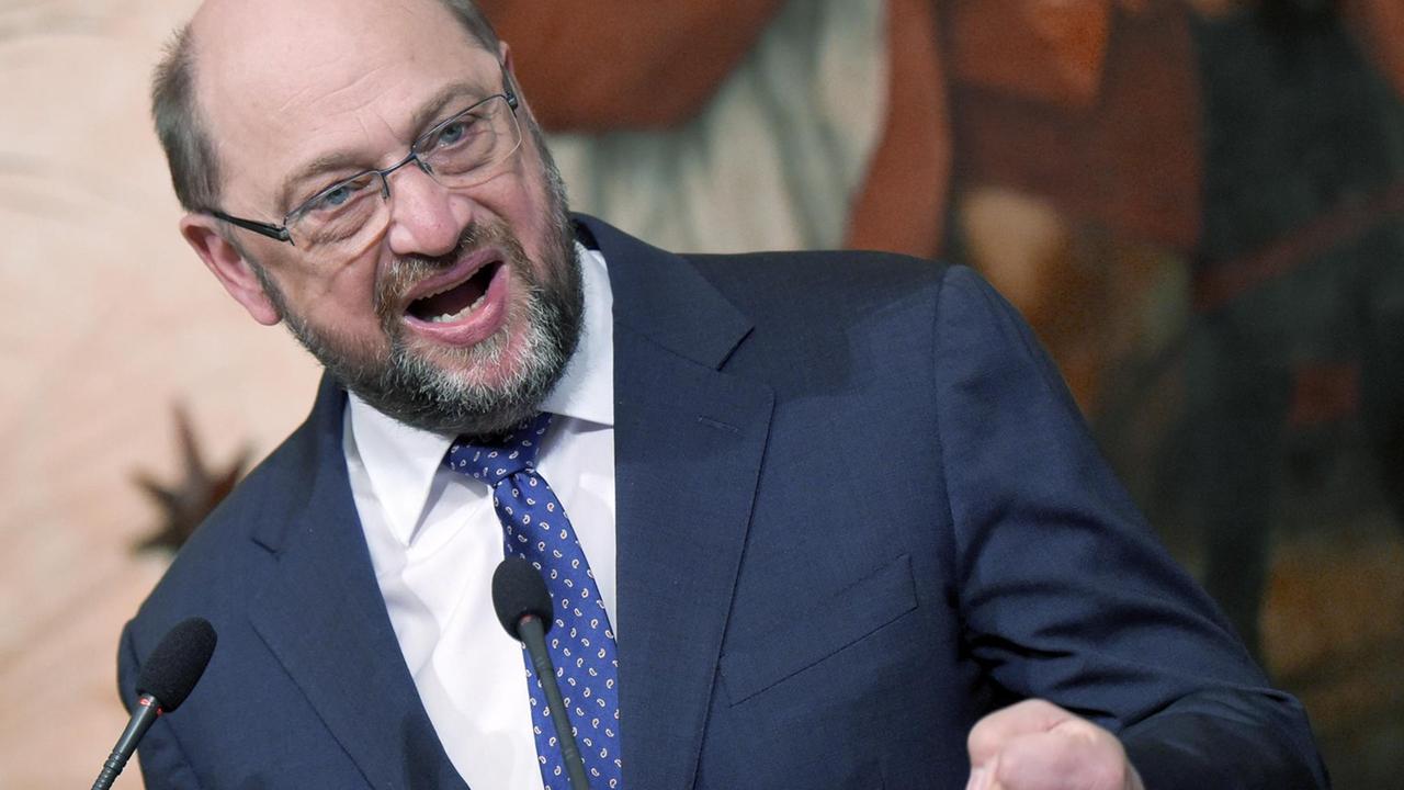 Martin Schulz, Präsident des Europaparlaments (12.2.2016)