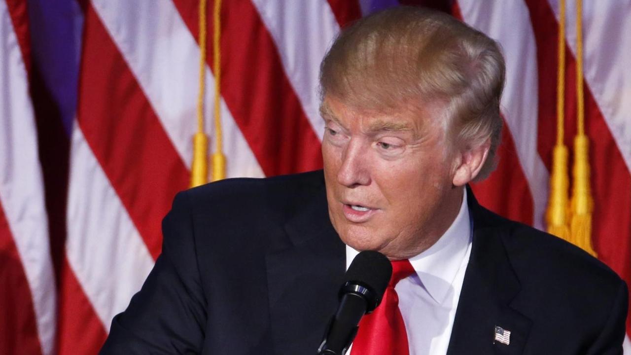 Donald Trump - künftiger US-Präsident (9.11.2016). Donald Trump - künftiger US-Präsident (9.11.2016).
