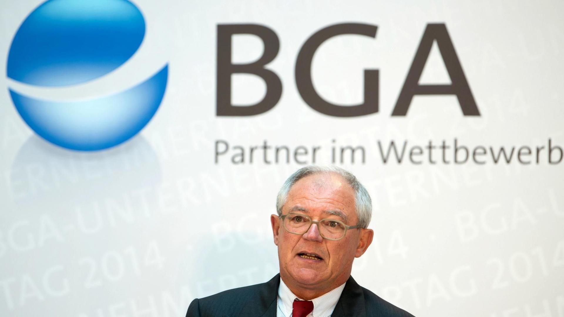 Der Präsident des Bundesverbandes Großhandel, Außenhandel, Dienstleistungen (BGA), Anton Börner. Der Präsident des Bundesverbandes Großhandel, Außenhandel, Dienstleistungen (BGA), Anton Börner.