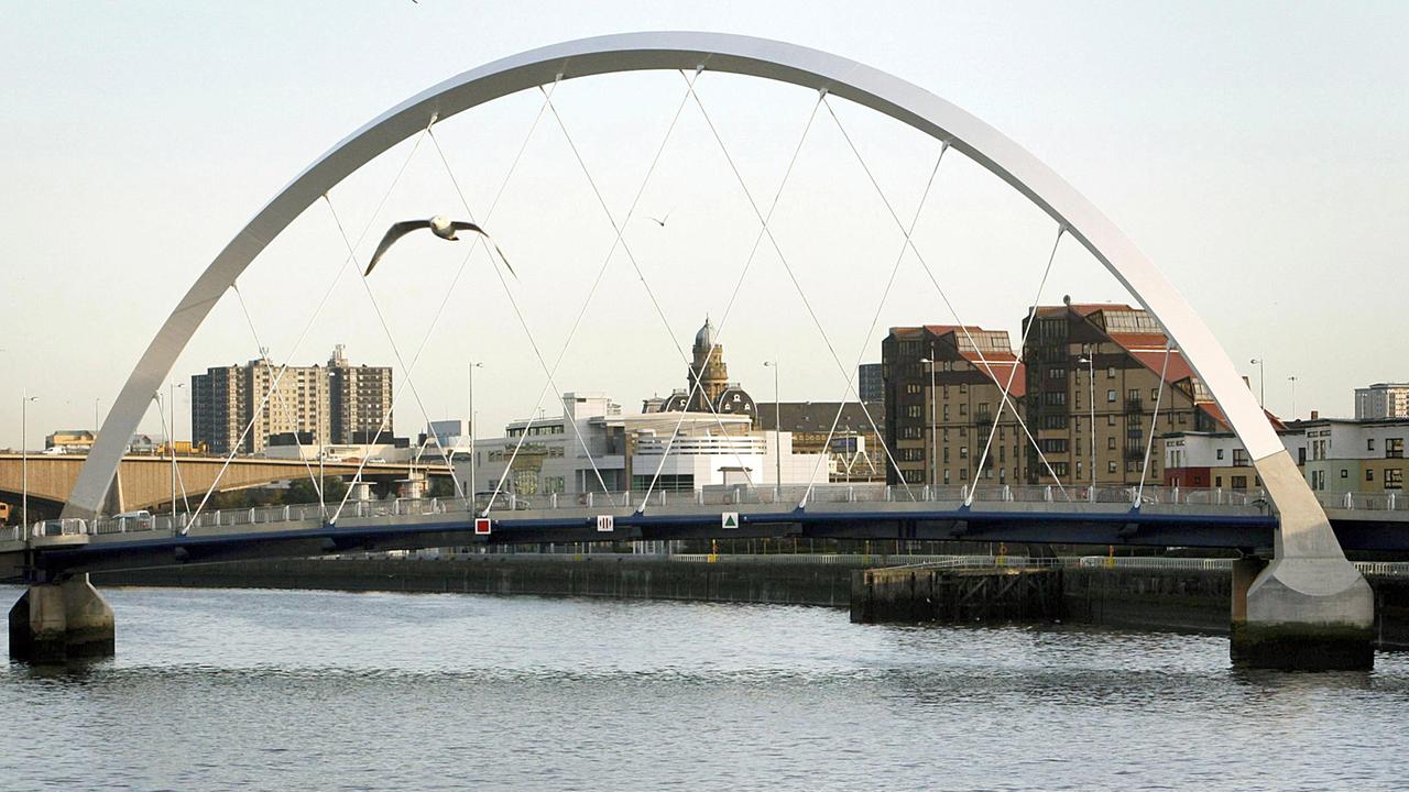 Blick auf die schottische Stadt Glasgow