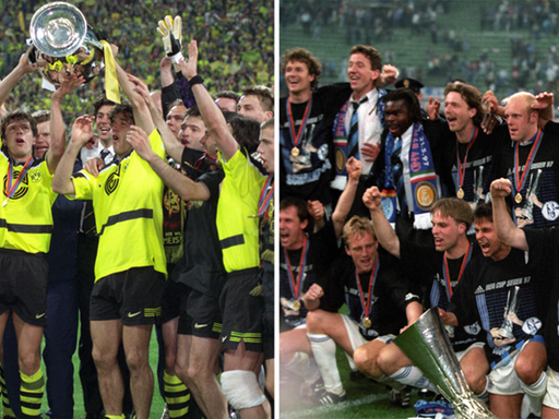 FC Schalke 04 holt 1997 sensationell den Europapokal, Dortmund gewinnt die Champions League