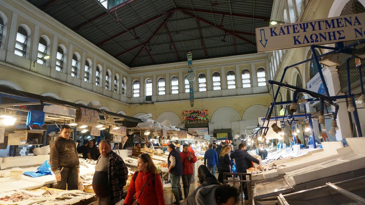 Fischmarkt in Athen Fischmarkt in Athen