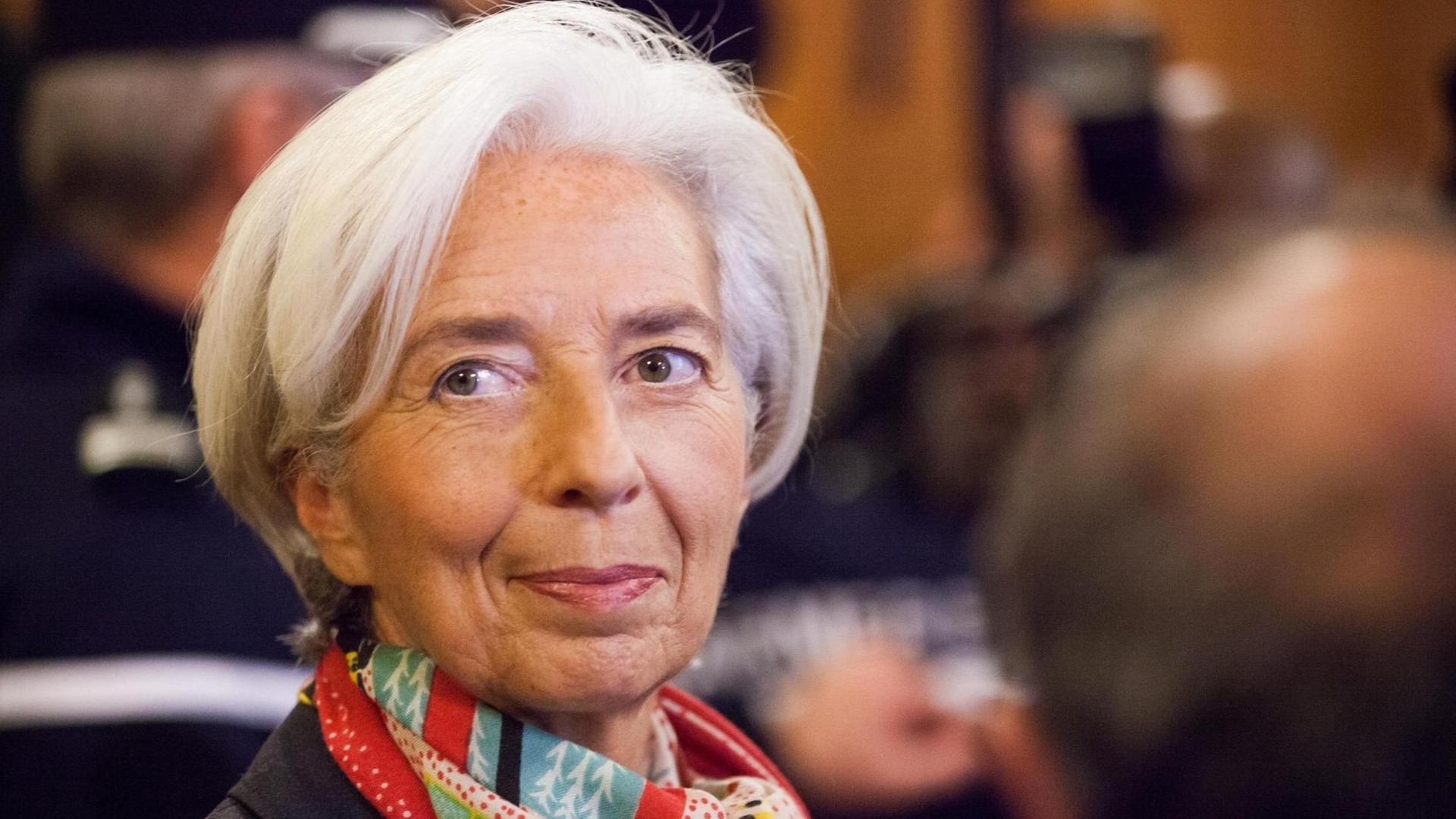 Christine Lagarde, die erste Chefin des Internationalen Währungsfonds (IWF)
