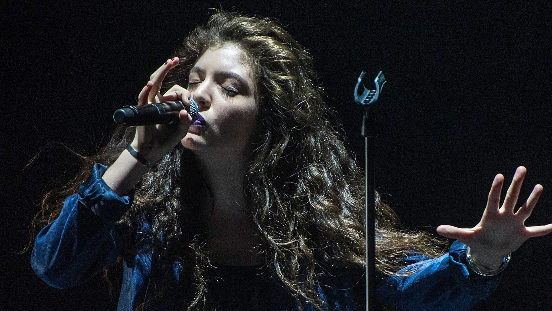 Die neuseeländische Sängerin Lorde Die neuseeländische Sängerin Lorde