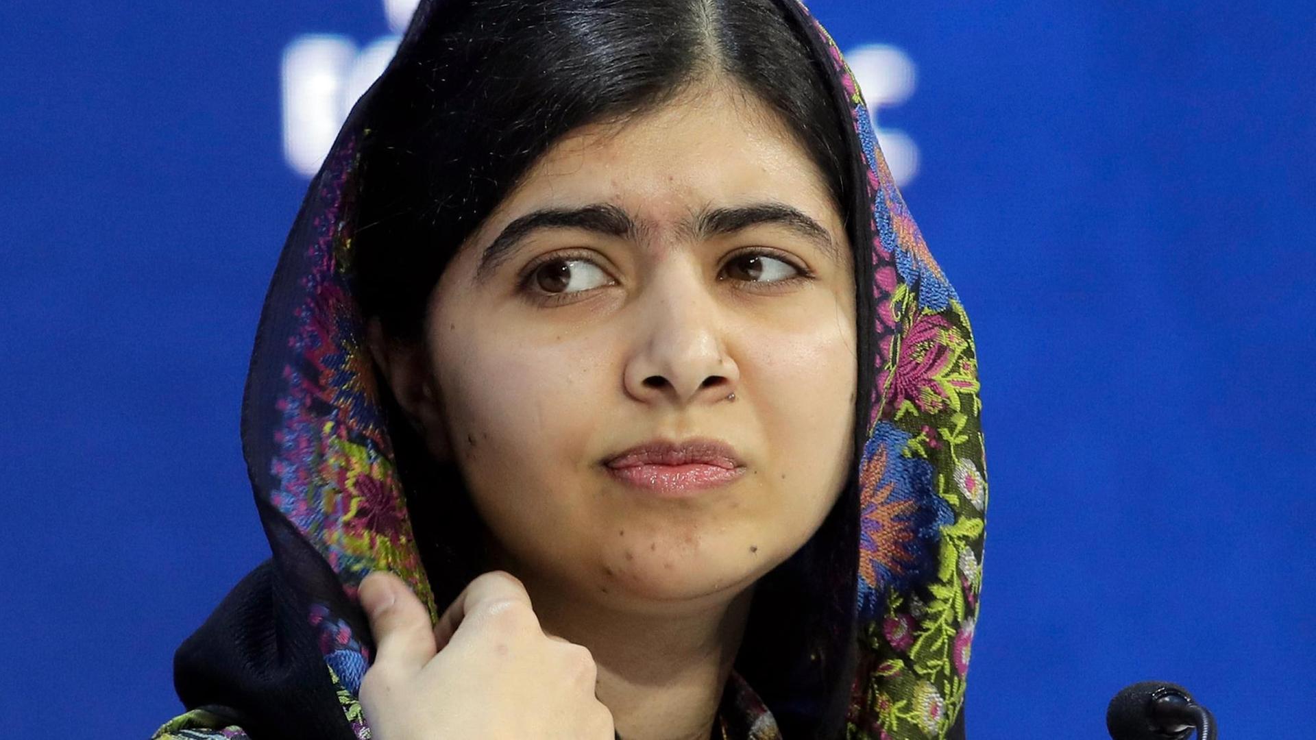 Malala Yousafzai, hier beim Weltwirtschaftsforum in Davos Anfang dieses Jahres Malala Yousafzai, hier beim Weltwirtschaftsforum in Davos Anfang dieses Jahres