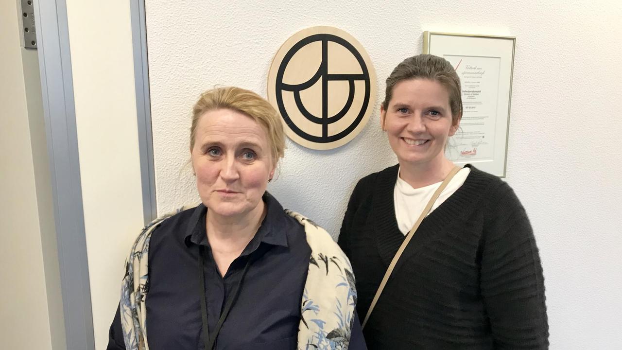 Rosa Erlingsdottir und Magnea Marinósdottir vom isländischen Ministerium für Soziales und Gleichstellung. Rosa Erlingsdottir und Magnea Marinósdottir vom isländischen Ministerium für Soziales und Gleichstellung.