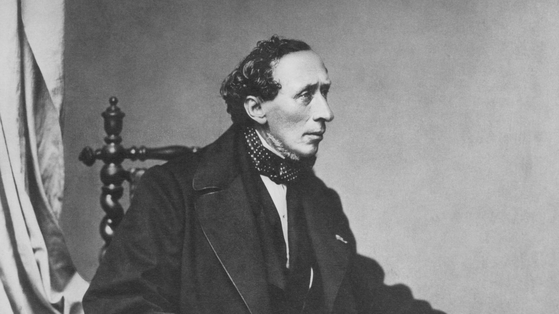 Der dänische Dichter und Schriftsteller Hans Christian Andersen (1805-75)