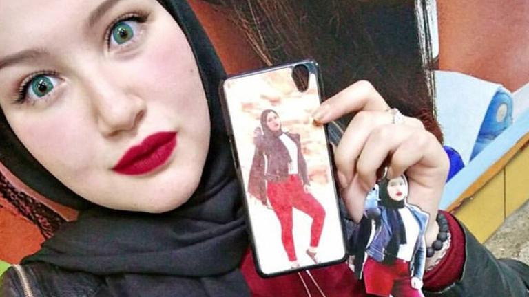 Die ägyptische Influencerin Haneen Hossam, die verhaftet wurde. Januar 2021. Die ägyptische Influencerin Haneen Hossam, die verhaftet wurde. Januar 2021.