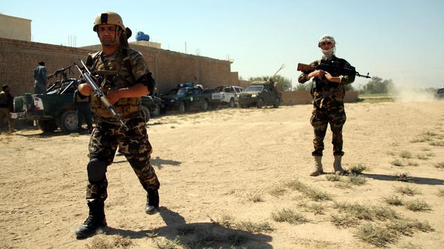 Soldaten der afghanischen Armee patrouillieren im August 2016 in Kundus, Afghanistan.