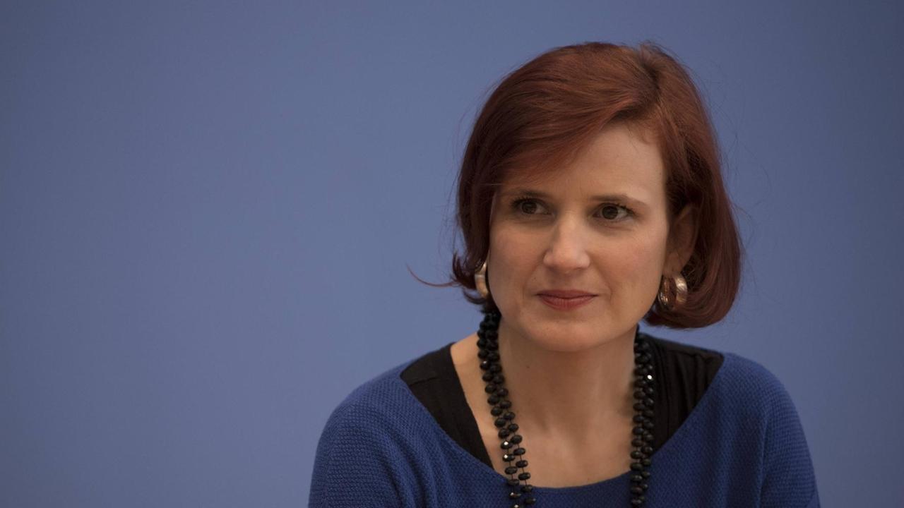 Katja Kipping, Vorsitzende der Partei Die Linke. Katja Kipping, Vorsitzende der Partei Die Linke.