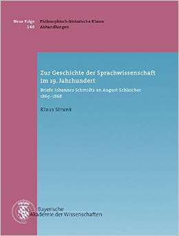 Cover Klaus Strunk "Zur Geschichte der Sprachwissenschaft im 19. Jahrhundert" Cover Klaus Strunk "Zur Geschichte der Sprachwissenschaft im 19. Jahrhundert"