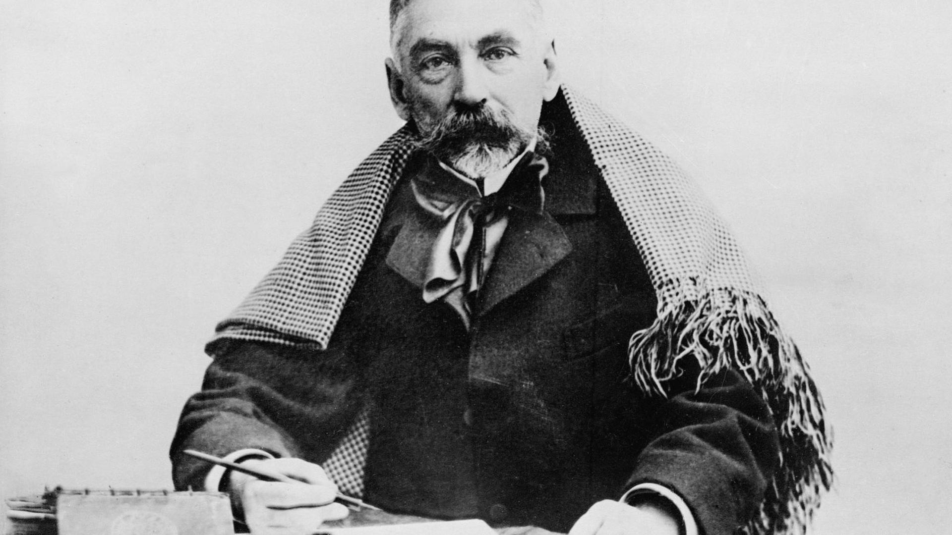 Der französische Schriftsteller Stéphane Mallarmé im Jahr 1893. Der französische Schriftsteller Stéphane Mallarmé im Jahr 1893.
