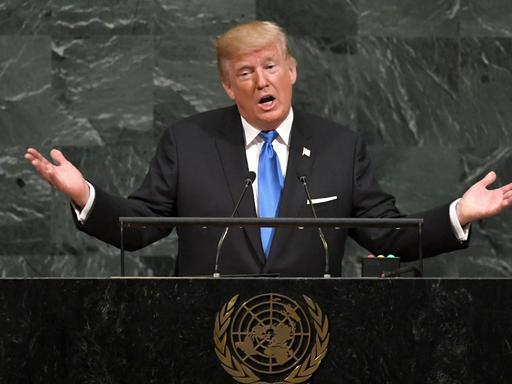 US-Präsident Trump vor der UNO-Vollversammlung in New York.