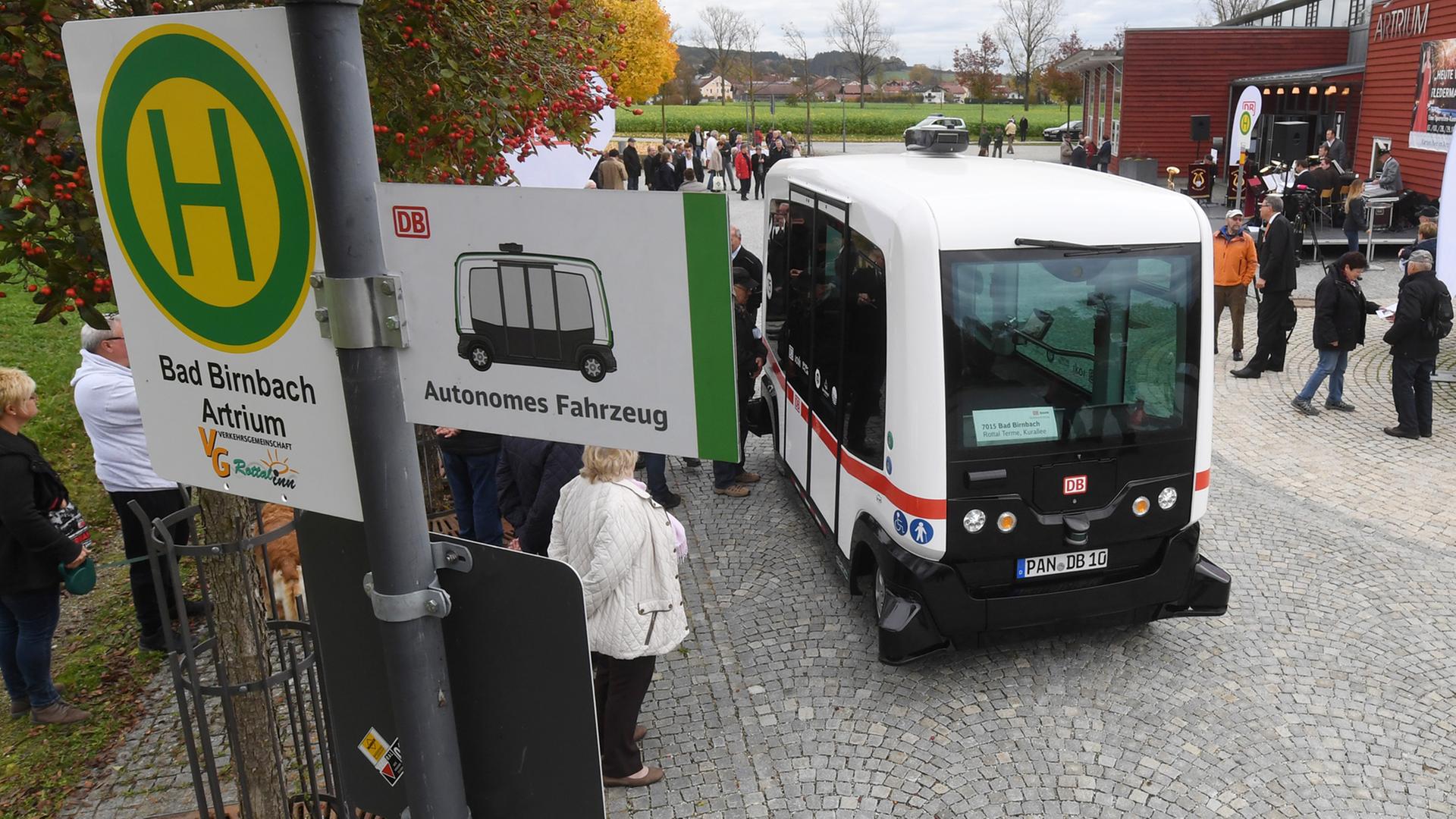 Autonomer E-Bus in Bad Birnbach - \