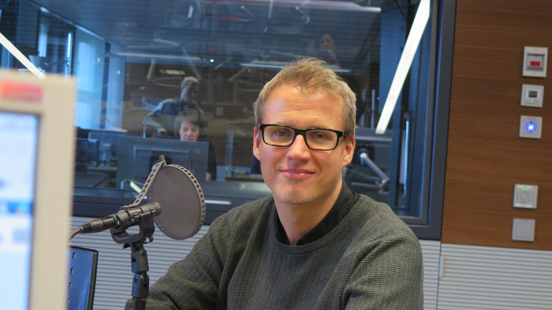 Falk Richter im Deutschlandradio Kultur-Studio Falk Richter im Deutschlandradio Kultur-Studio