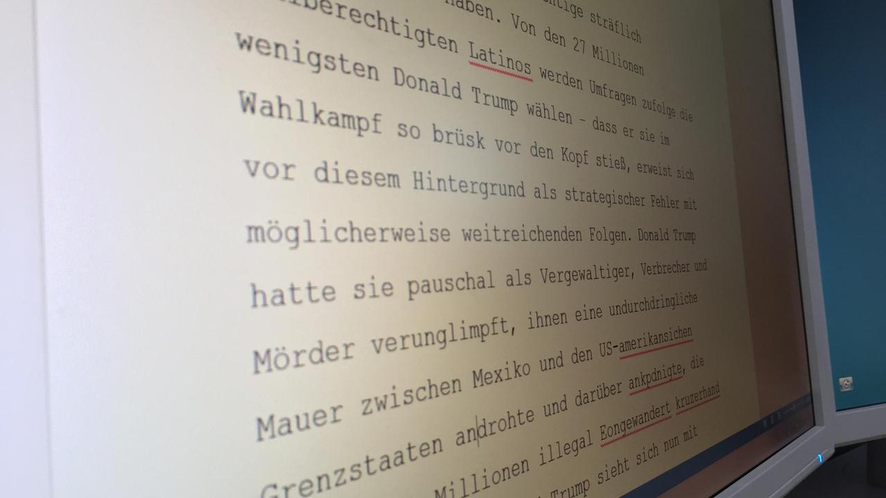 Textarbeit für den Radiobeitrag Textarbeit für den Radiobeitrag
