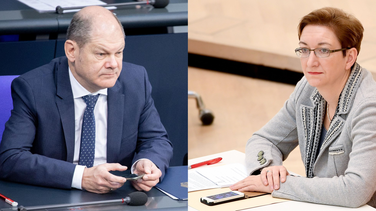 Bundesfinanzminister Olaf Scholz und die Brandenburger Landtagsabgeordnete Klara Geywitz (Montage) Bundesfinanzminister Olaf Scholz und die Brandenburger Landtagsabgeordnete Klara Geywitz (Montage)
