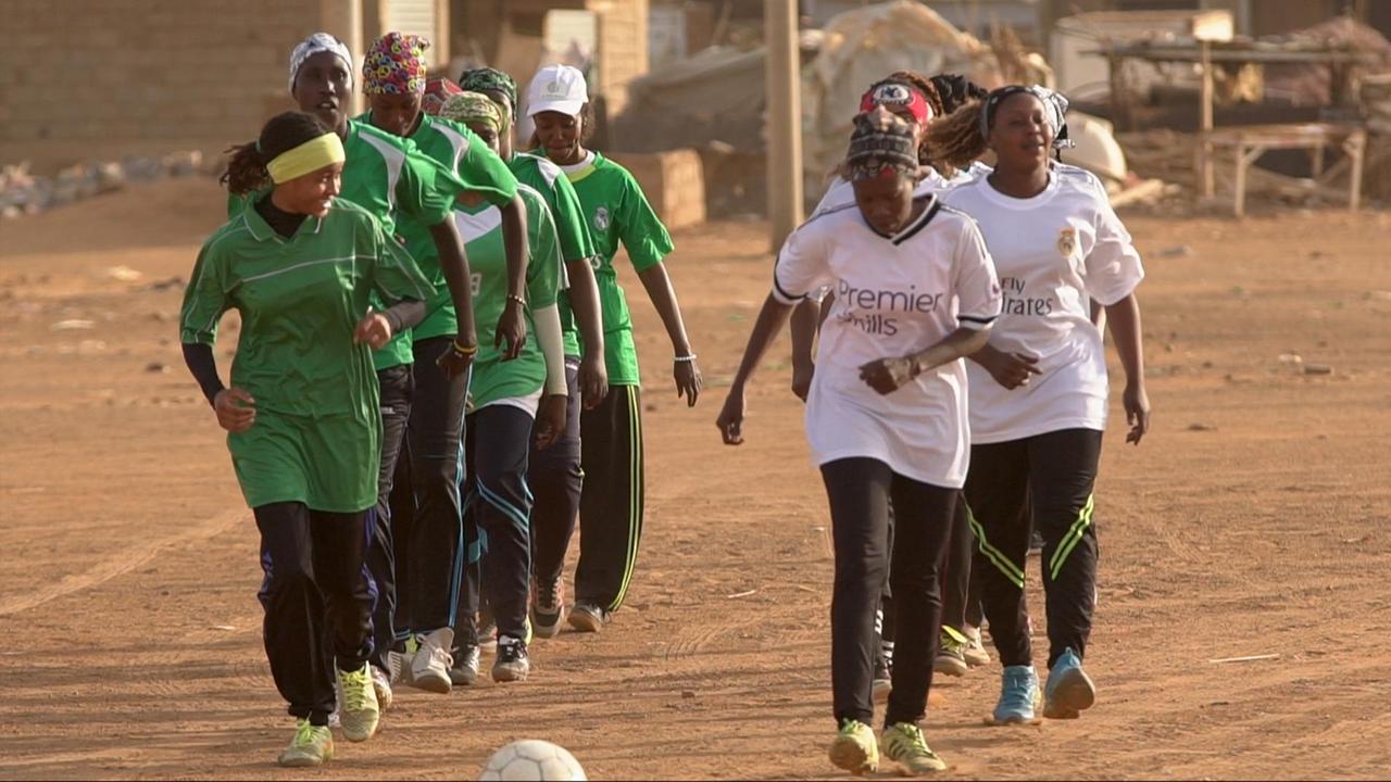 Fußballerinnen im Sudan