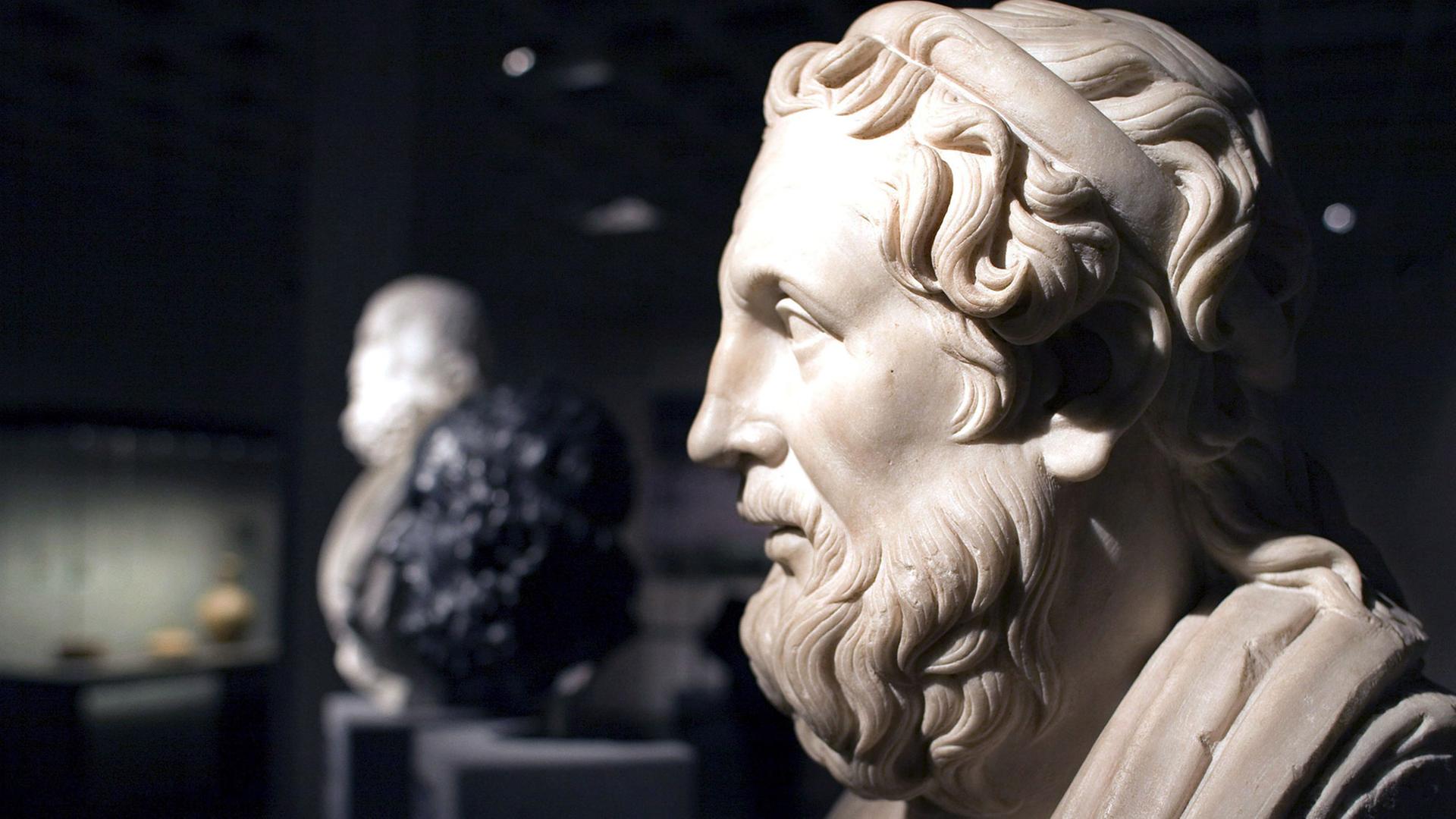Eine Marmorbüste von Homer im Antikenmuseum in Basel, am 13. März 2008. Eine Marmorbüste von Homer im Antikenmuseum in Basel, am 13. März 2008.