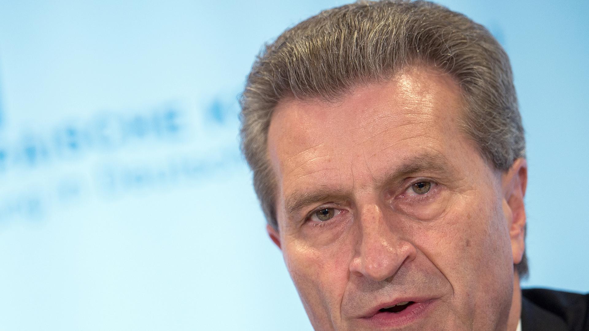 EU-Digitalkommissar Günther Oettinger EU-Digitalkommissar Günther Oettinger