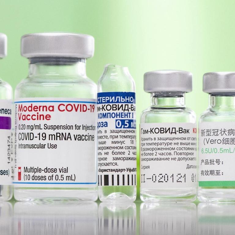 Impfstoffe von Astrazeneca, Moderna, Sinopharm, Biontech und der Impfstoff Sputnik V