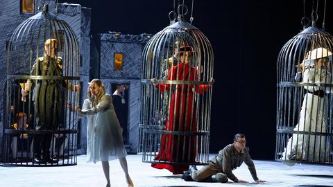 Szene aus der Oper "Cornet" von Onute Narbutaite (Litauische Nationaloper)