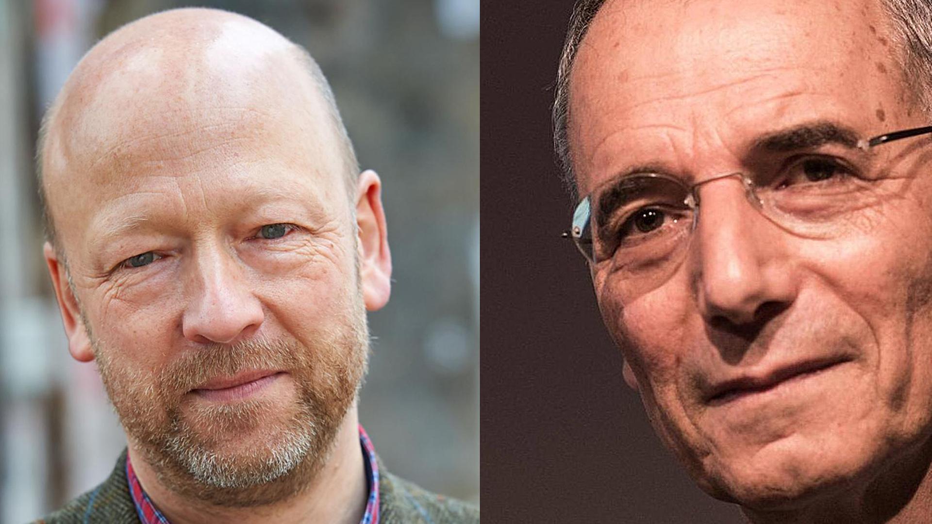 Johann Claussen, Kulturbeauftragter der EKD und Michael Wolffsohn, Historiker und Publizist Johann Claussen, Kulturbeauftragter der EKD und Michael Wolffsohn, Historiker und Publizist