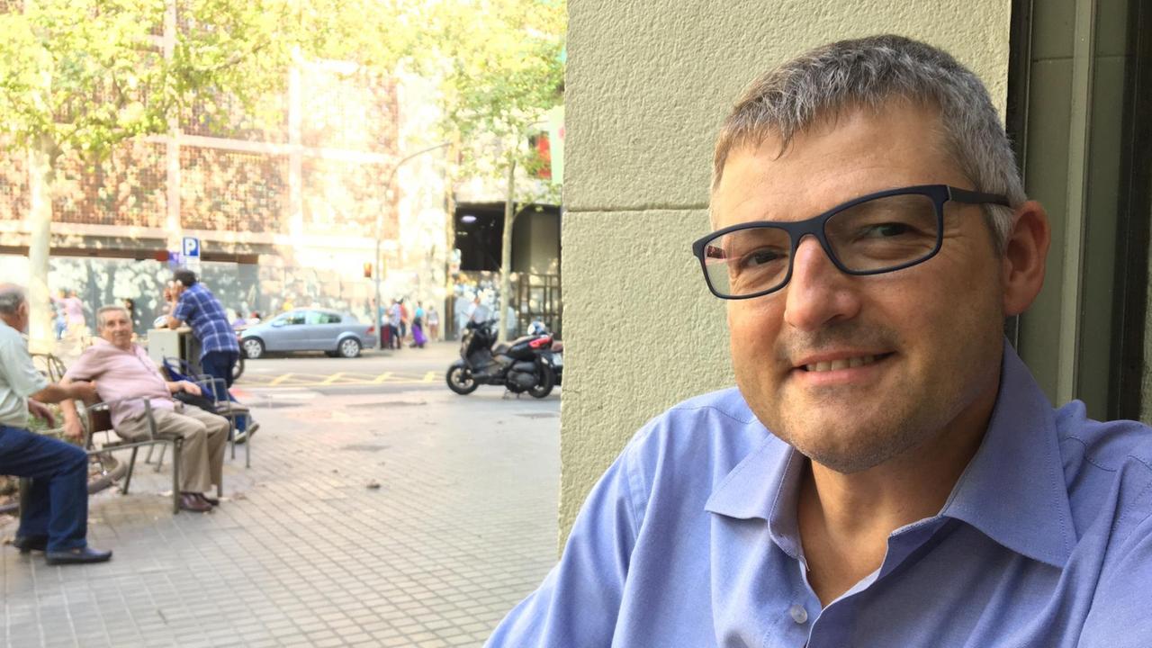 Polizeieinsatz war meistens korrekt - Joaquim Coll von der Anti-Separatisten-Organisation Societat Civil Catalana. Polizeieinsatz war meistens korrekt - Joaquim Coll von der Anti-Separatisten-Organisation Societat Civil Catalana.
