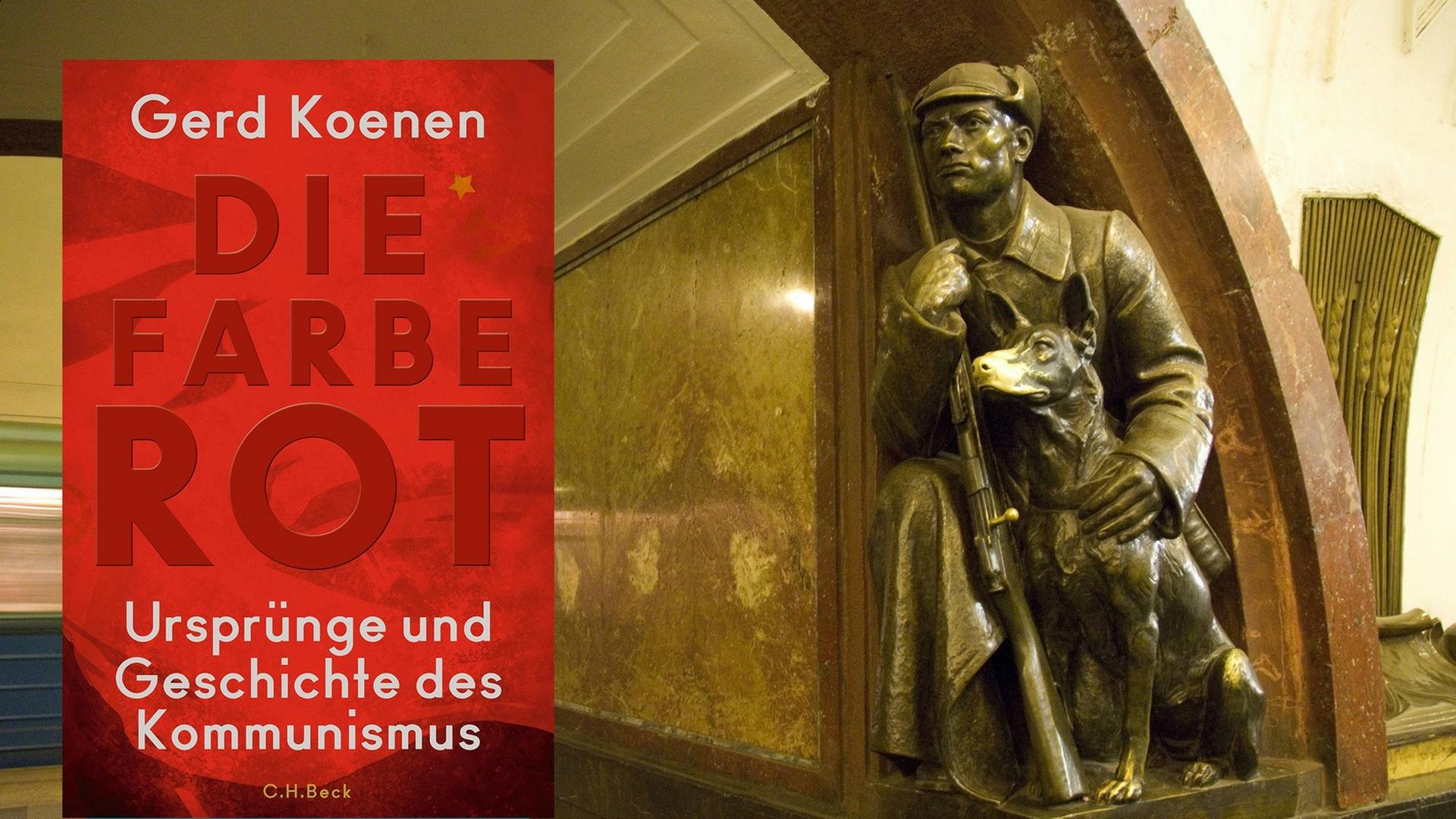Cover von Gerd Koenen "Die Farbe Rot", Hintergrund Moskauer Metro-Station der Revolutionshelden Cover von Gerd Koenen "Die Farbe Rot", Hintergrund Moskauer Metro-Station der Revolutionshelden