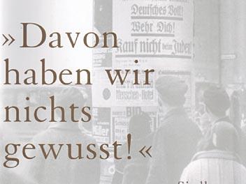 Peter Longerich: "Davon haben wir nichts gewusst!" (Coverausschnitt) Peter Longerich: "Davon haben wir nichts gewusst!" (Coverausschnitt)
