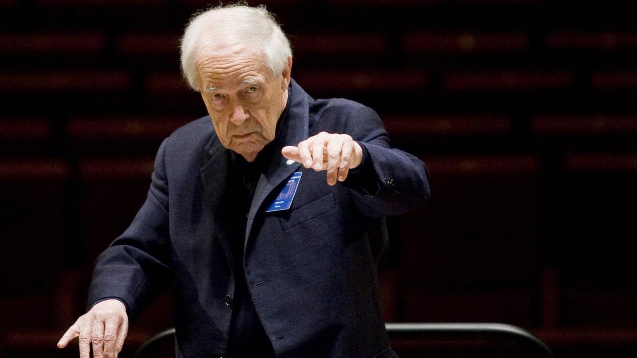 Pierre Boulez in der Salle Pleyel Paris Pierre Boulez in der Salle Pleyel Paris