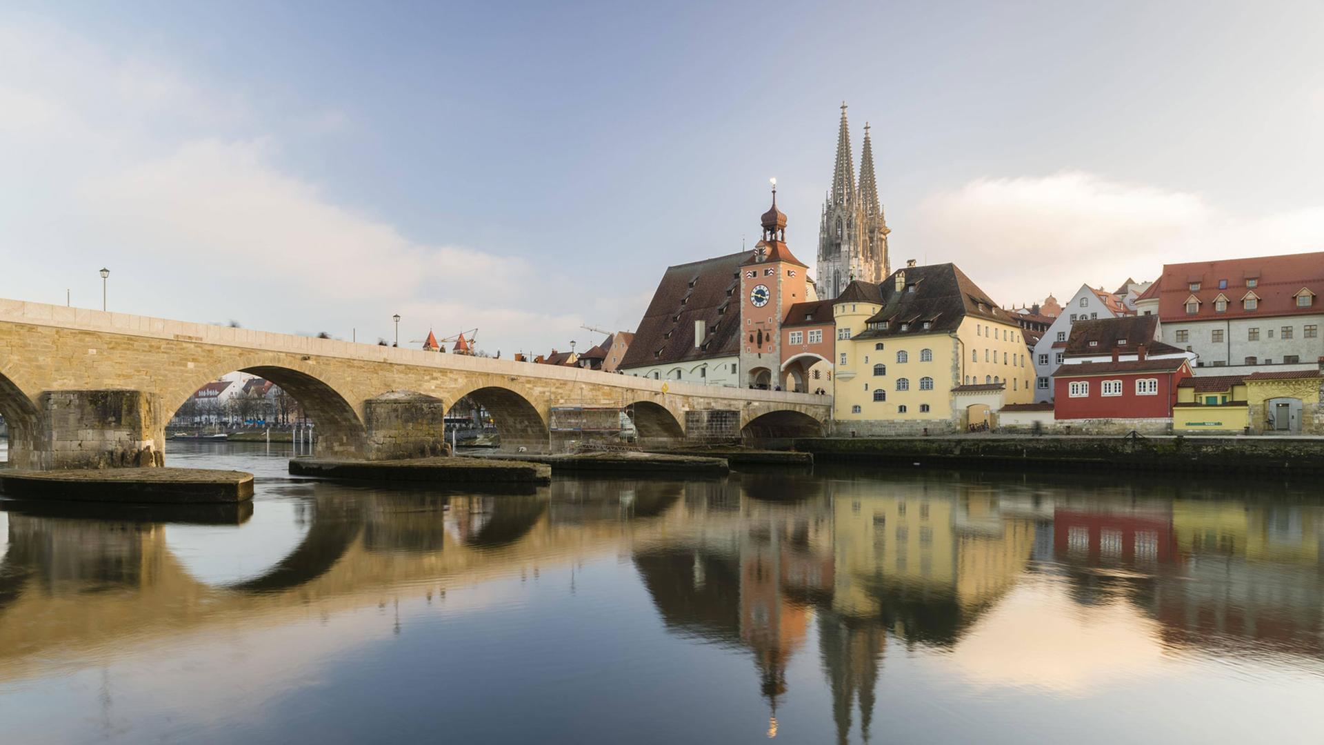 Blick auf die Stadt Regensburg Blick auf die Stadt Regensburg
