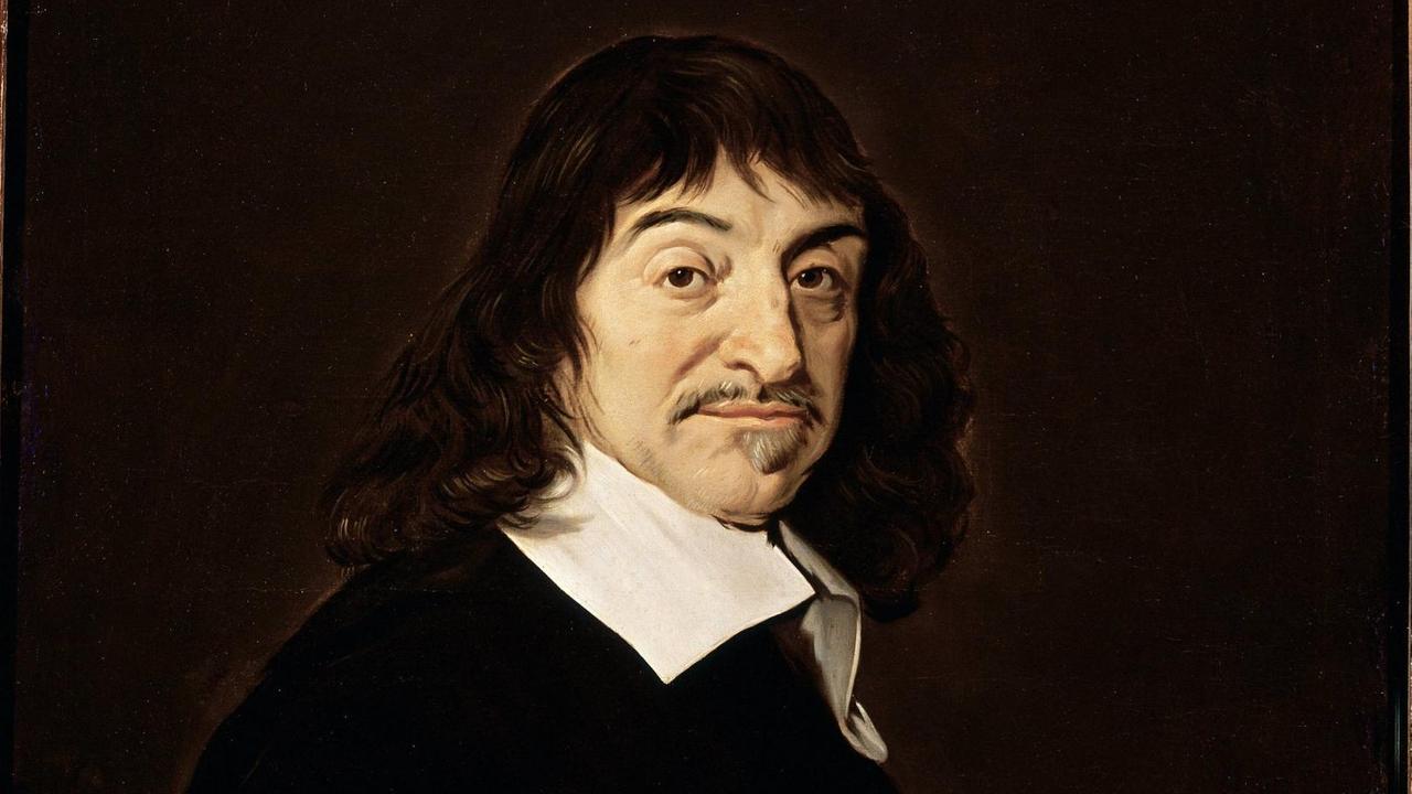 Portrait des französischen Philosophen Rene Descartes (1596-1650) von Frans Hals, Louvre, Paris Portrait des französischen Philosophen Rene Descartes (1596-1650) von Frans Hals, Louvre, Paris