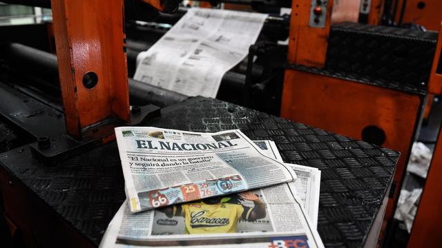 Letzte Print-Ausgabe der venezolanischen Zeitung "El Nacional". Wegen politischen Drucks und wirtschaftlicher Probleme wurde die gedruckte Ausgabe eingestellt