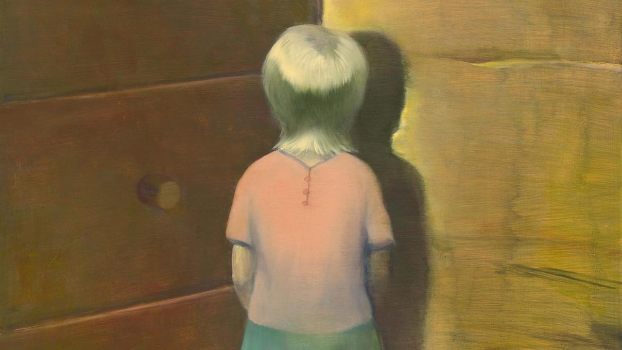Die Abbildung zeigt einen Auschnitt aus der Malerei "Das Geheimnis" von Stephan entstanden 2005. Öl auf Holz, 65 x 70 cm. Darauf zu sehen ein kleines Mädchen mit dem Rücken in einer Ecke stehend. Die Abbildung zeigt einen Auschnitt aus der Malerei "Das Geheimnis" von Stephan entstanden 2005. Öl auf Holz, 65 x 70 cm. Darauf zu sehen ein kleines Mädchen mit dem Rücken in einer Ecke stehend.