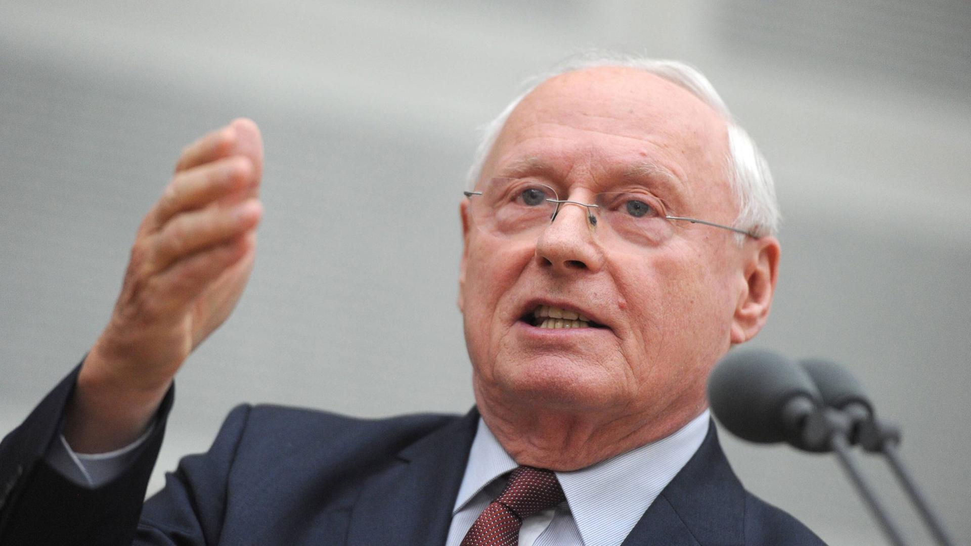 Oskar Lafontaine, Linken-Fraktionsvorsitzender im saarländischen Landtag