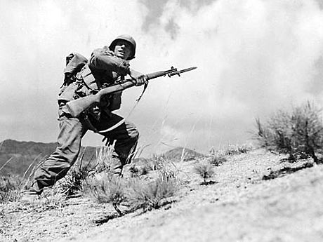 Ein US-Soldat im Koreakrieg Ein US-Soldat im Koreakrieg