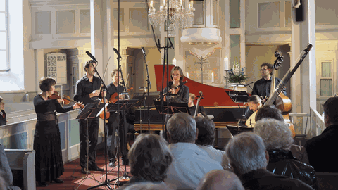 Das Prager Ensemble Collegium Marianum in der Kirche in Seiffen