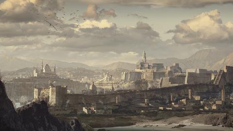 Die Hafenstadt Tyrosh, zu sehen in dern Ausstellung "Unseen Westeros"